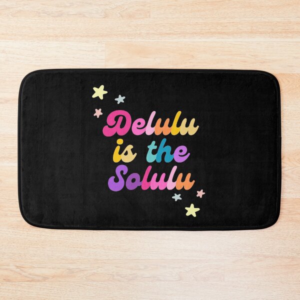 Item preview, Delulu is the solulu (black) designed and sold by mydoodlesateme.