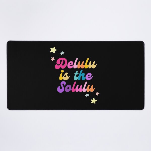 Item preview, Delulu is the solulu (black) designed and sold by mydoodlesateme.
