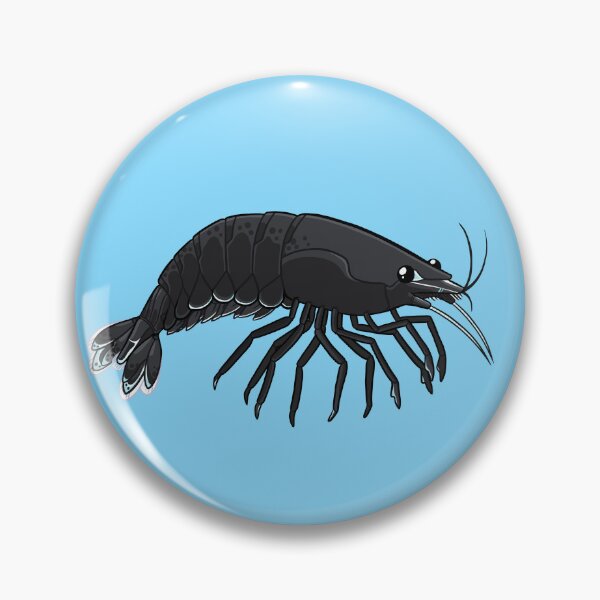 Item preview, Cherry Shrimp (Black) designed and sold by DinoDoggie.