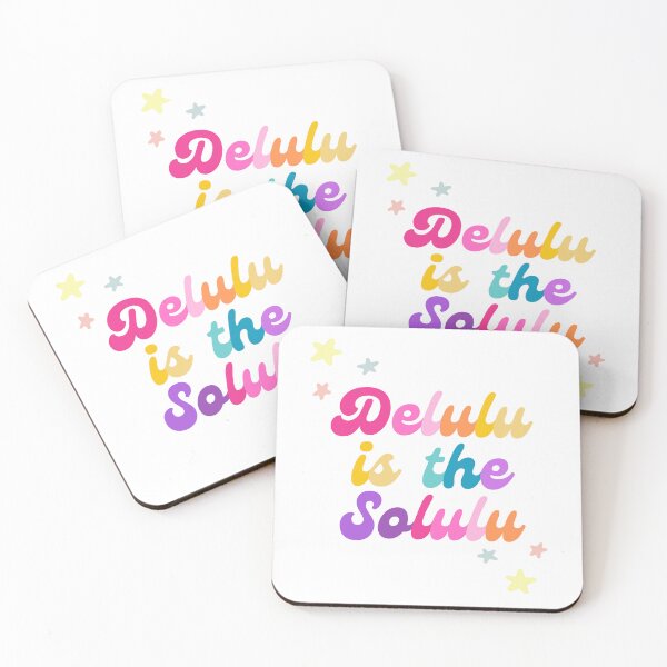 Item preview, Delulu is the solulu (white) designed and sold by mydoodlesateme.