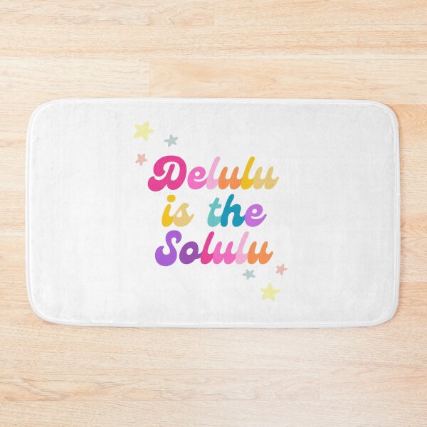 Item preview, Delulu is the solulu (white) designed and sold by mydoodlesateme.