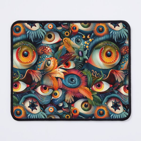 Item preview, Fantastical Eye-Catching Creatures Seamless Pattern designed and sold by digitalvintage.