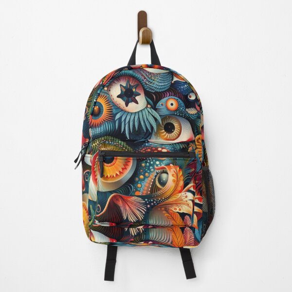 Item preview, Fantastical Eye-Catching Creatures Seamless Pattern designed and sold by digitalvintage.