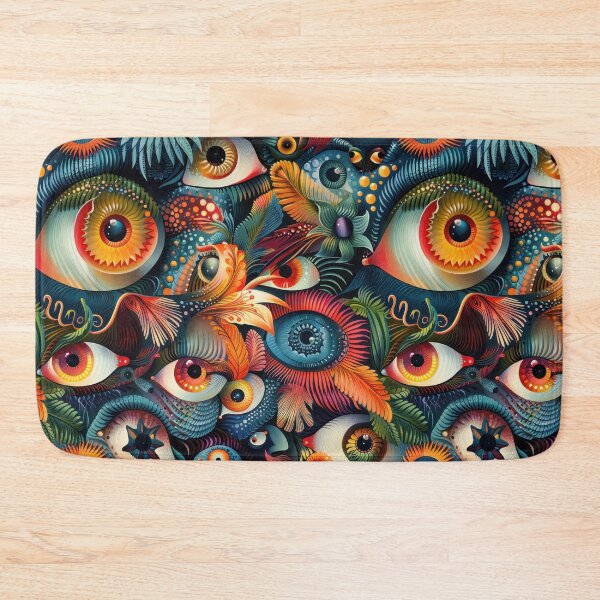 Item preview, Fantastical Eye-Catching Creatures Seamless Pattern designed and sold by digitalvintage.