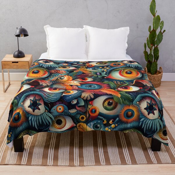 Item preview, Fantastical Eye-Catching Creatures Seamless Pattern designed and sold by digitalvintage.