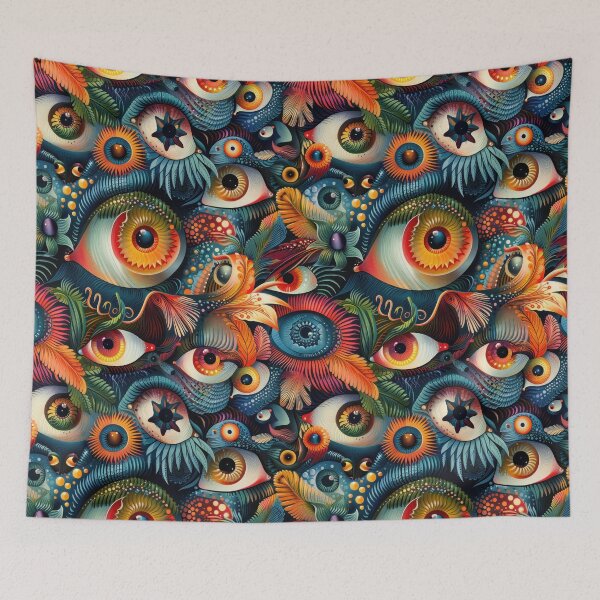 Item preview, Fantastical Eye-Catching Creatures Seamless Pattern designed and sold by digitalvintage.