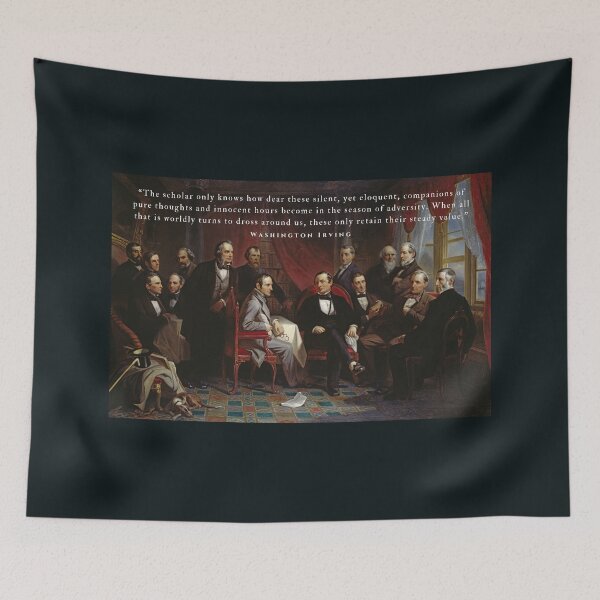 Item preview, Washington Irving quote: The scholar only knows how dear these silent, yet eloquent, companions of pure thoughts and innocent hours... designed and sold by artbleed.