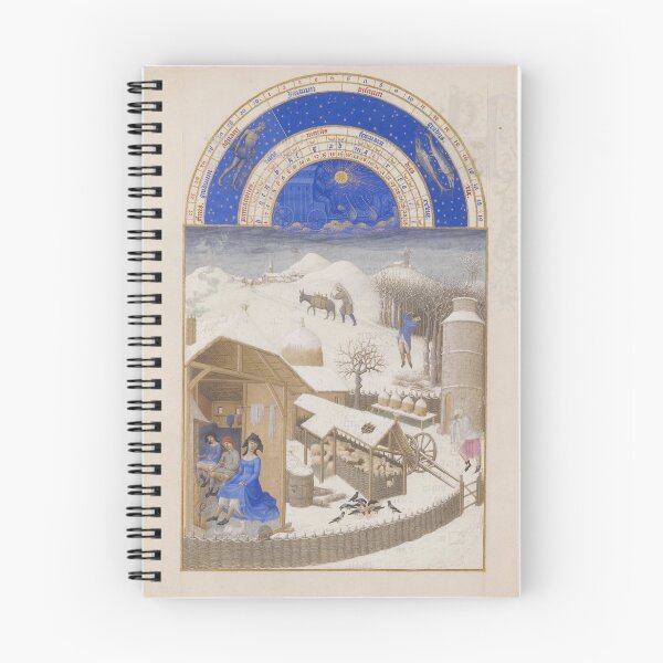 Item preview, February from Très Riches Heures de Jean de Berry designed and sold by Medievalists.net.