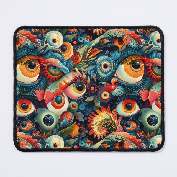 Item preview, Fantastical Eye-Catching Creatures Seamless Pattern designed and sold by digitalvintage.