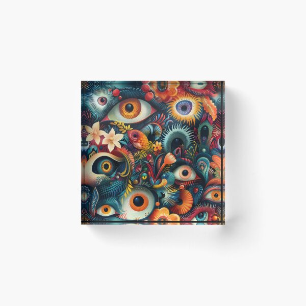 Item preview, Fantastical Eye-Catching Creatures Seamless Pattern designed and sold by digitalvintage.