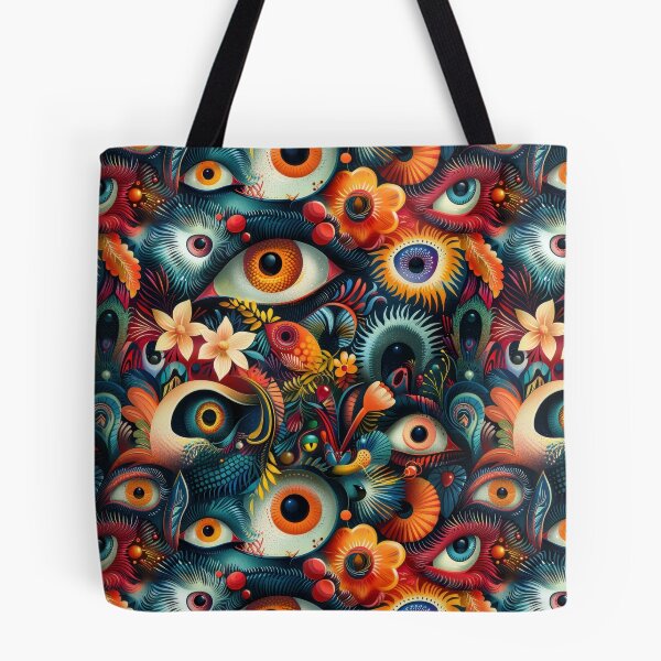 Item preview, Fantastical Eye-Catching Creatures Seamless Pattern designed and sold by digitalvintage.