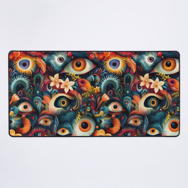 Item preview, Fantastical Eye-Catching Creatures Seamless Pattern designed and sold by digitalvintage.