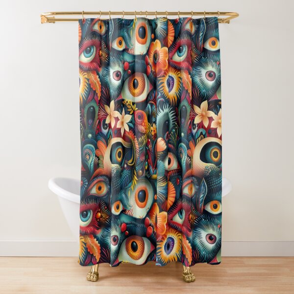 Item preview, Fantastical Eye-Catching Creatures Seamless Pattern designed and sold by digitalvintage.