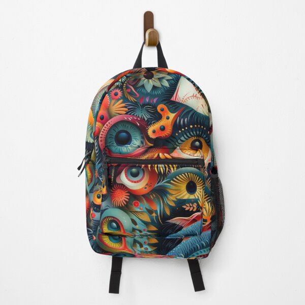 Item preview, Fantastical Eye-Catching Creatures Seamless Pattern designed and sold by digitalvintage.