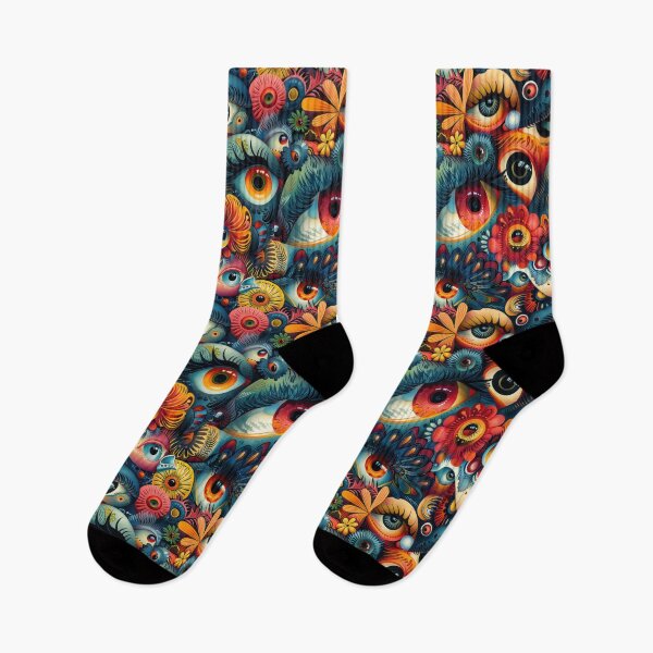 Item preview, Fantastical Eye-Catching Creatures Seamless Pattern designed and sold by digitalvintage.