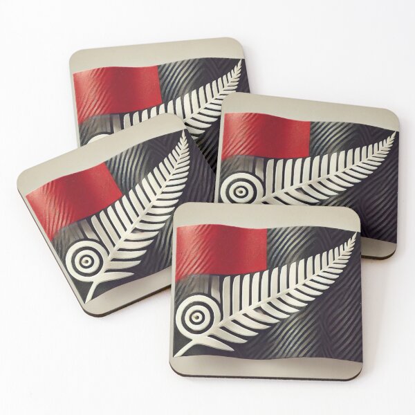 Item preview, Reinterpreation of Maori flag 2 designed and sold by MauTeRangimarie.