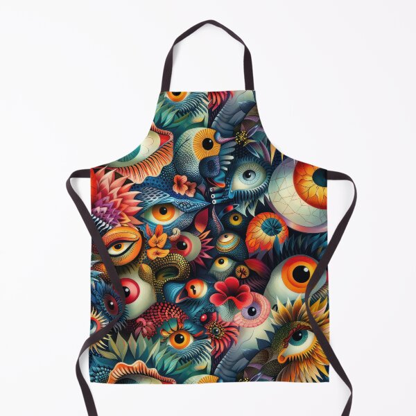 Item preview, Fantastical Eye-Catching Creatures Seamless Pattern designed and sold by digitalvintage.