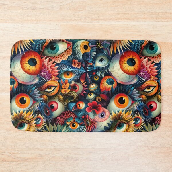 Item preview, Fantastical Eye-Catching Creatures Seamless Pattern designed and sold by digitalvintage.