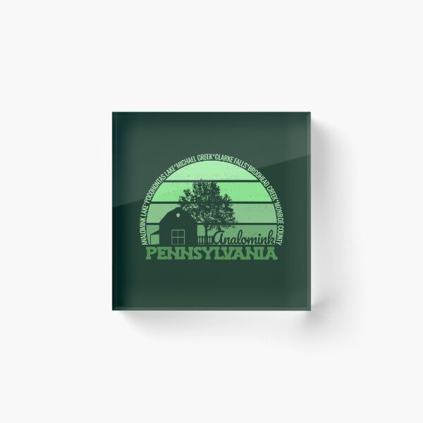 Item preview, Anolomink Pennsylvania Sunset Retro Vintage Local Pride Logo designed and sold by CRHPOD20.