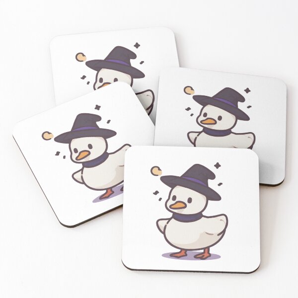 Item preview, Minimalist Witch Duck - Cute Halloween Art designed and sold by Spicex2.