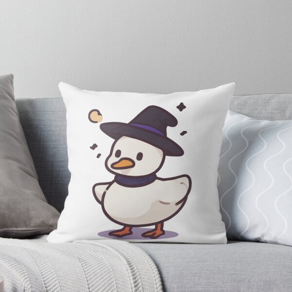 Item preview, Minimalist Witch Duck - Cute Halloween Art designed and sold by Spicex2.