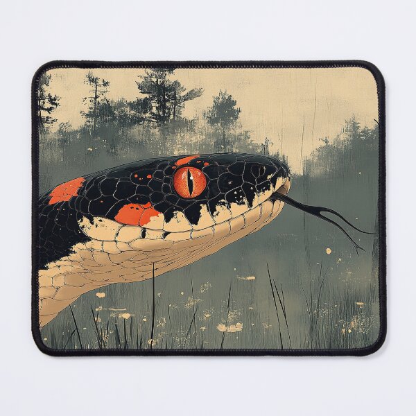 Item preview, Tempting Danger: The Hypnotic Gaze of the Snake designed and sold by ArtHouseNiklas.