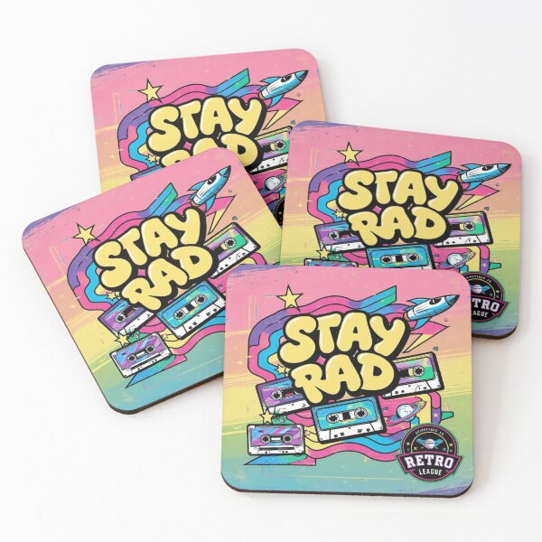 Item preview, Stay Rad Retro Vibes with Cassette Tapes and Stars designed and sold by AnuphongCH2020.