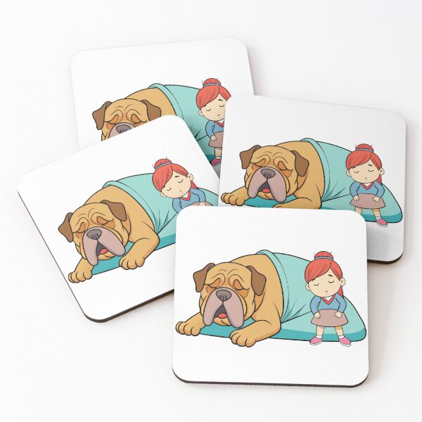 Item preview, Guardian Bullmastiff Watching Over Sleeping Child designed and sold by iwcus.