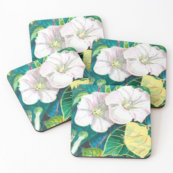 Item preview, Convolvulus with Yellow Moth designed and sold by Catherine Holland.