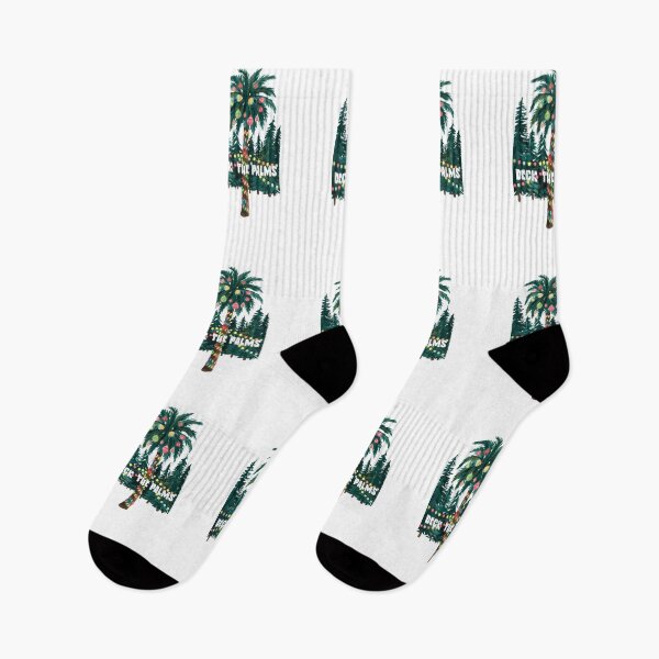 Item preview, Deck The Palms Tropical GREEN Christmas Flamingo Xmas Palm Tree Classic T-Shirt designed and sold by inkfluenceart.