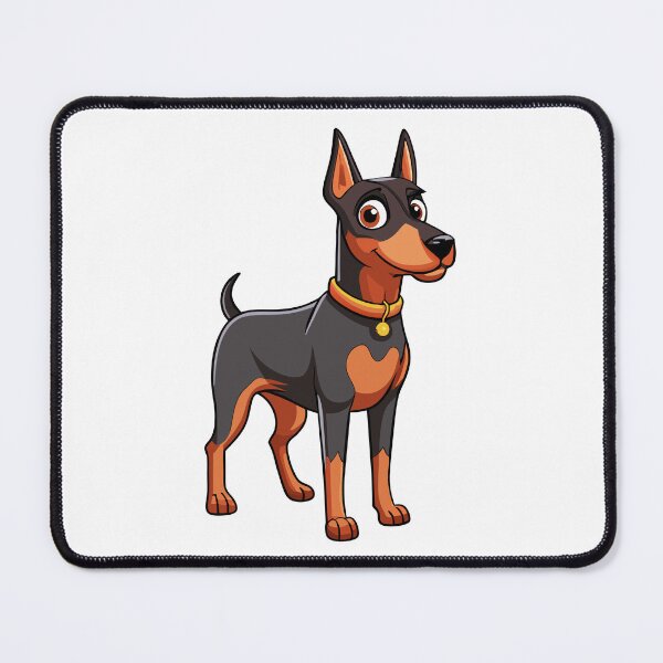 Item preview, German Pinscher Guarding Territory - Digital Art designed and sold by iwcus.
