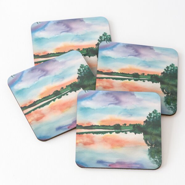 Item preview, Sunset Over the Ayweiher Lake designed and sold by Catherine Holland.