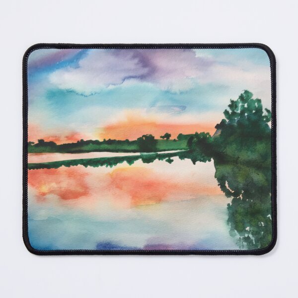 Item preview, Sunset Over the Ayweiher Lake designed and sold by Catherine Holland.