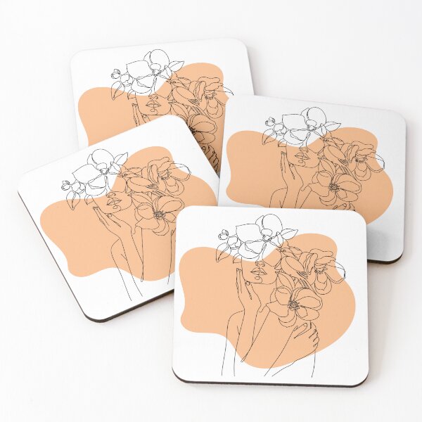 Item preview, Abstract lady with Flower designed and sold by MysticalBlack Studio.
