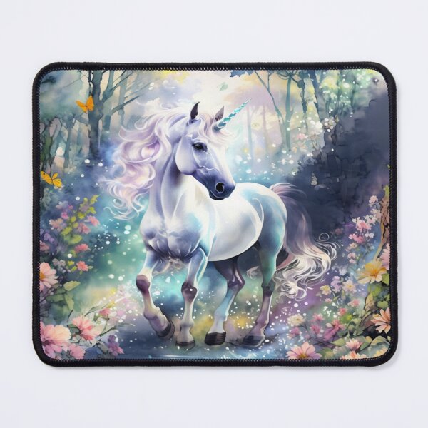 Item preview, Verzaubertes Einhorn in einem leuchtenden Wald designed and sold by Collection de trésors .