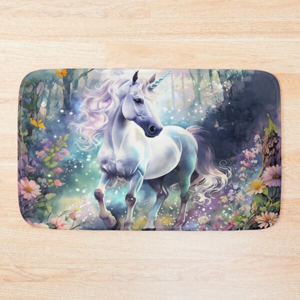 Item preview, Verzaubertes Einhorn in einem leuchtenden Wald designed and sold by Collection de trésors .