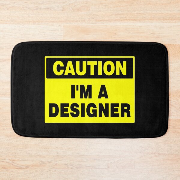 Item preview, Caution I'm A Designer, Yellow Sign designed and sold by AASparksDesigns.