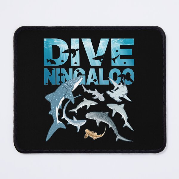Item preview, Whale shark tiger shark bull shark hammerhead shark Ningaloo Coral Bay designed and sold by NicGrayGraphic.