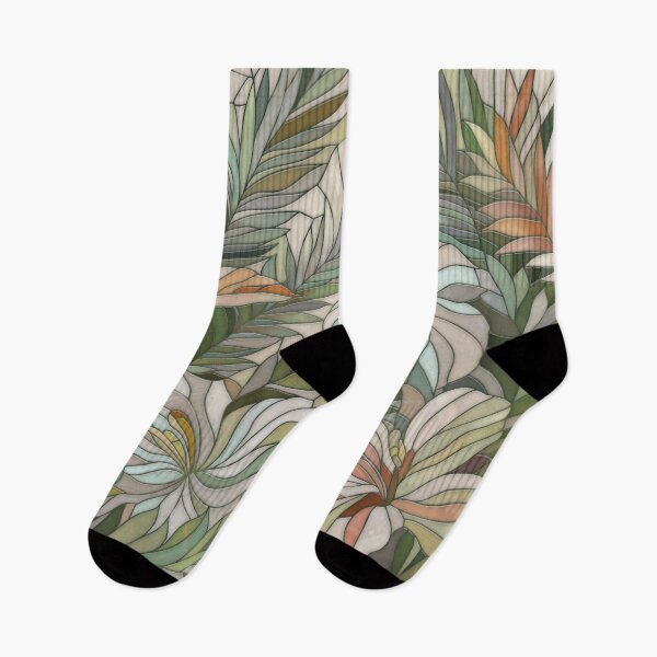 Item preview, Tropical plants Mosaic Digital Art designed and sold by k9printart.