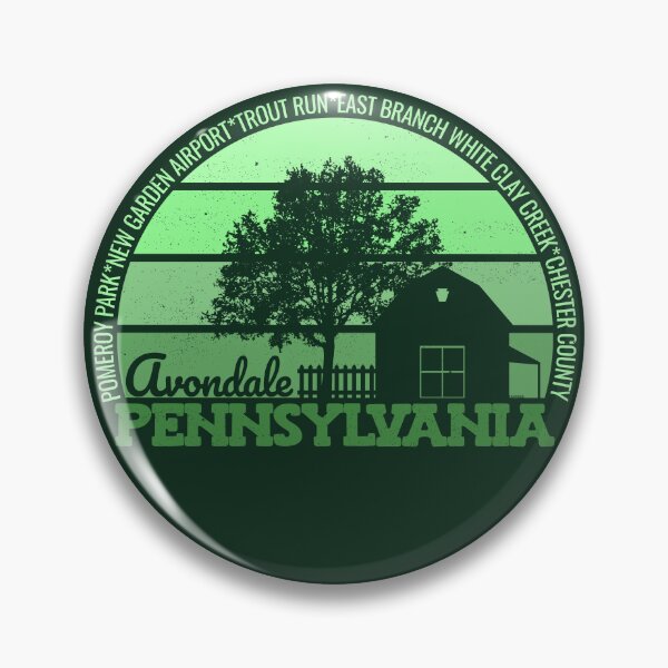 Item preview, Avondale Pennsylvania Sunset Retro Vintage Local Pride Logo designed and sold by CRHPOD20.