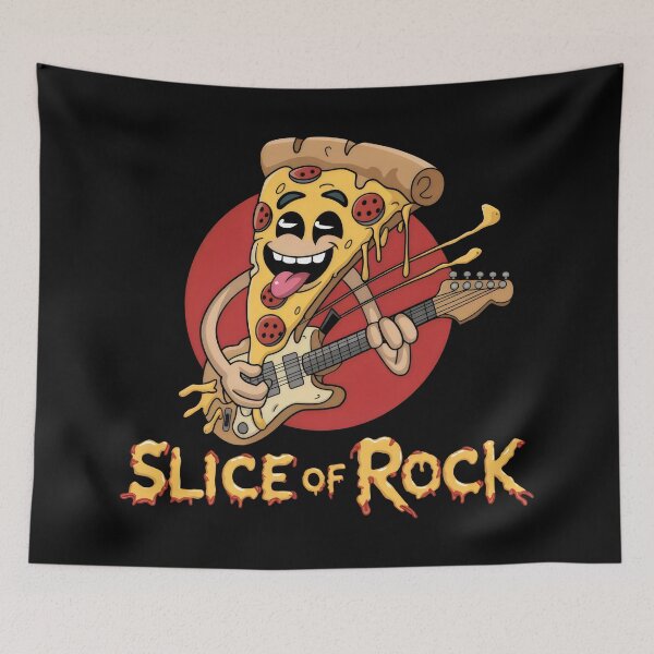 Item preview, Slice of Rock – Funny Pizza Rock Band Design designed and sold by Prime-Studio.