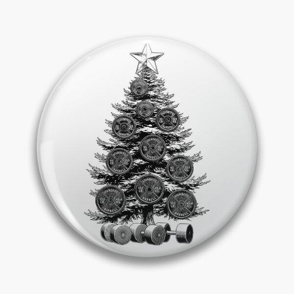 Item preview, Gym Christmas Tree Funny Fitness Workout Lifting Weights designed and sold by GrandeDuc.