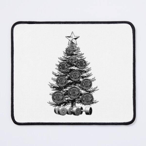 Item preview, Gym Christmas Tree Funny Fitness Workout Lifting Weights designed and sold by GrandeDuc.