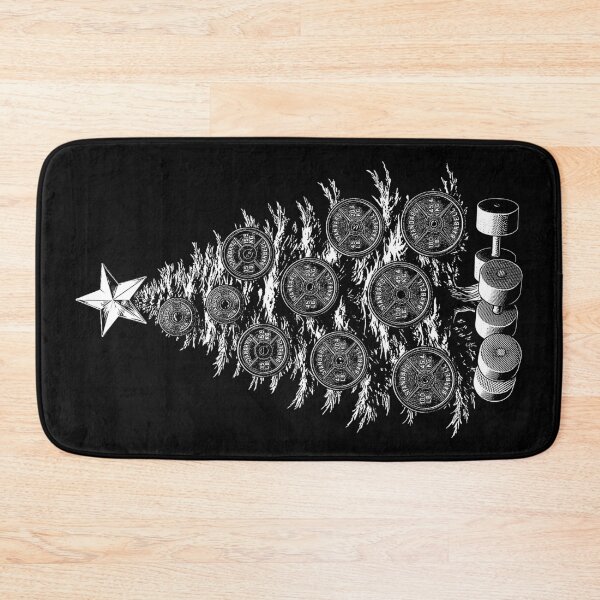 Item preview, Gym Christmas Tree Funny Fitness Workout Lifting Weights designed and sold by GrandeDuc.
