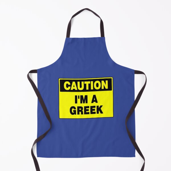 Item preview, Caution I'm Greek, Black and Yellow Sign, with Bold Lettering designed and sold by AASparksDesigns.