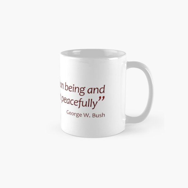 Item preview, Human being and fish can coexist... (Jaw-dropping Bushisms) designed and sold by gshapley.