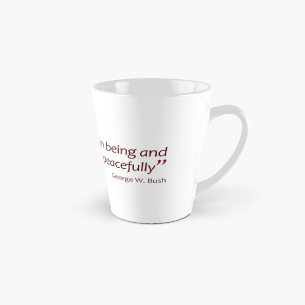 Vista previa del artículo con la obra «El ser humano y los peces pueden coexistir ... (Bushisms asombrosos)», diseñado y vendido por gshapley.