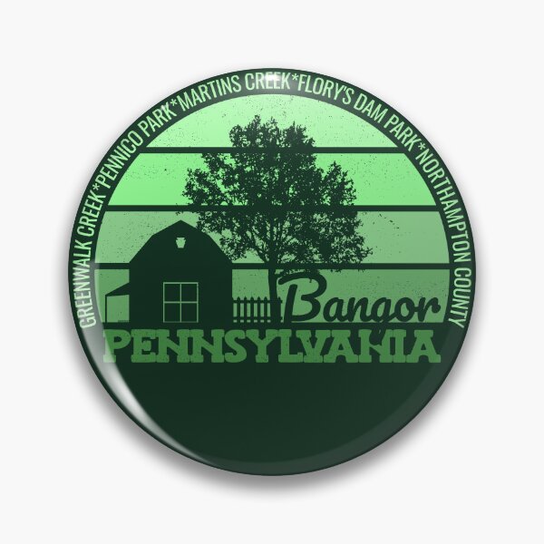 Item preview, Bangor Pennsylvania Sunset Retro Vintage Local Pride Logo designed and sold by CRHPOD20.