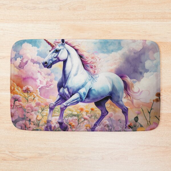 Item preview, Rainbow Unicorn in a Field of Flowers designed and sold by Collection de trésors .