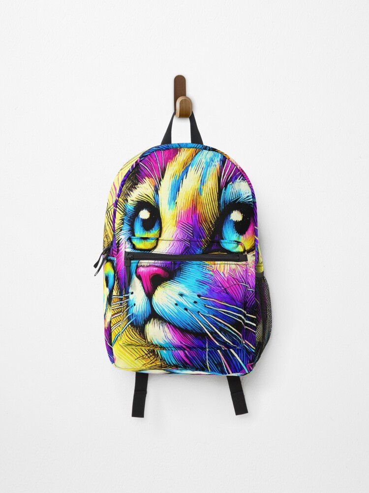 Thumbnail 1 of 3, Backpack, Abstract Cat 4 designed and sold by ChrisButler.